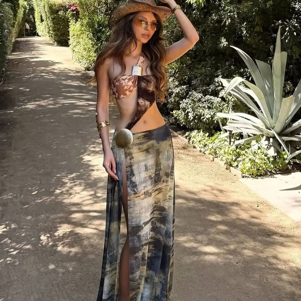 Trobicana Cut-out Beach Dress